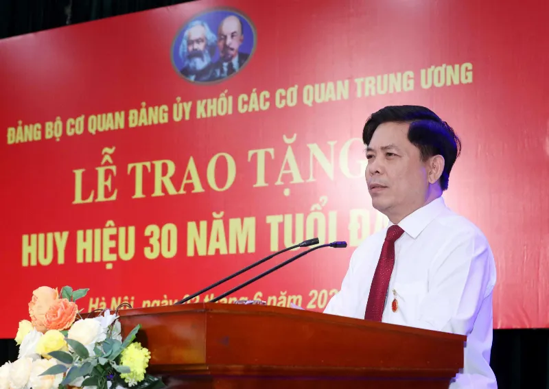 Ông Nguyễn Văn Thể phát biểu tại buổi lễ