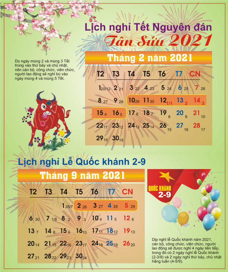 Lịch Âm Dương Tháng 2 Âm 2021