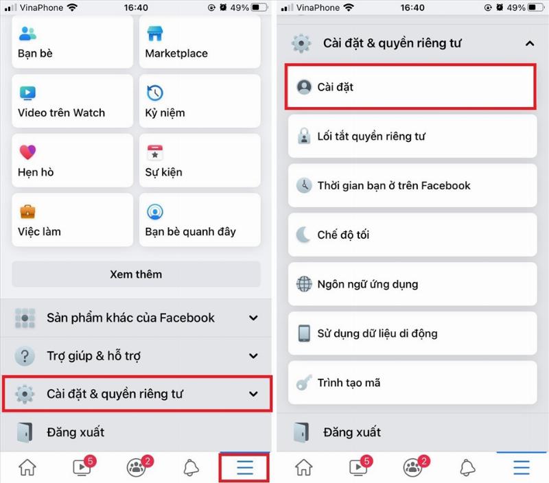 Hướng dẫn khóa Facebook trên máy tính