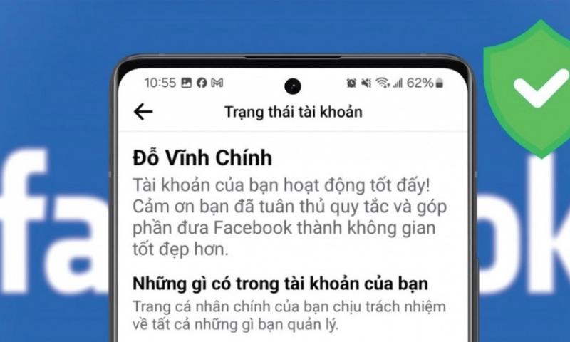 Kiểm tra trạng thái khóa Facebook