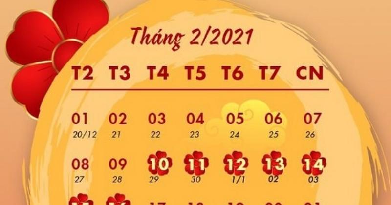 Lịch Âm Tân Sửu 2021