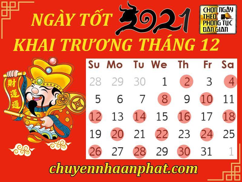 Phong Thủy Khai Trương Tháng 12 2021