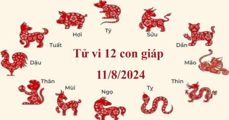 Tử vi 12 con giáp ngày 11/8/2024