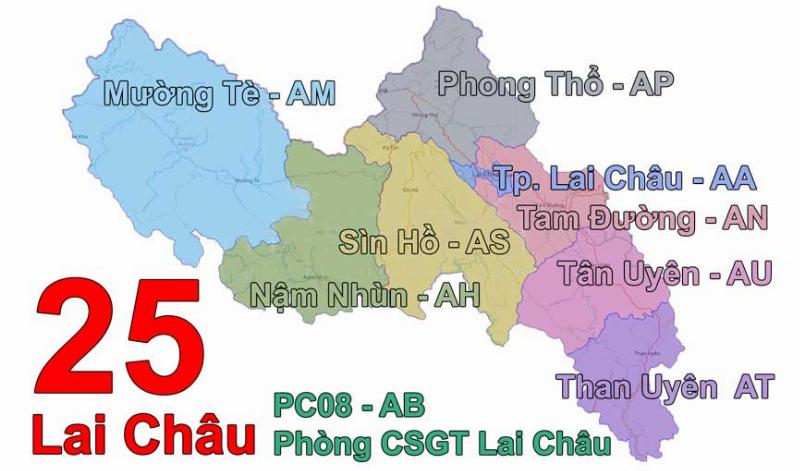 Biển số xe Lai Châu 25 trên đường phố