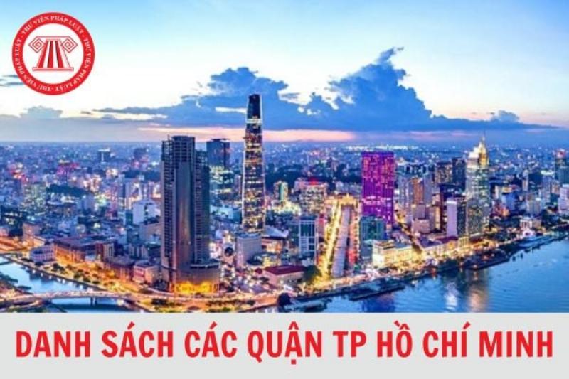 Danh sách các quận ở TPHCM