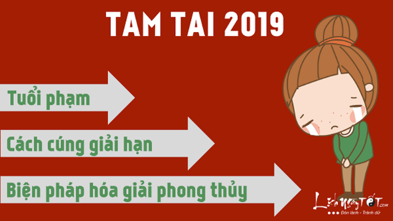 Mâm cúng tam tai 2019