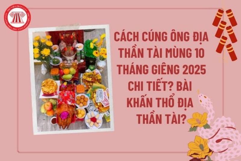 Nghi thức cúng ông Thần Tài ngày 10 tháng giêng