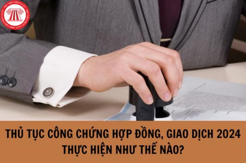 Thủ tục công chứng