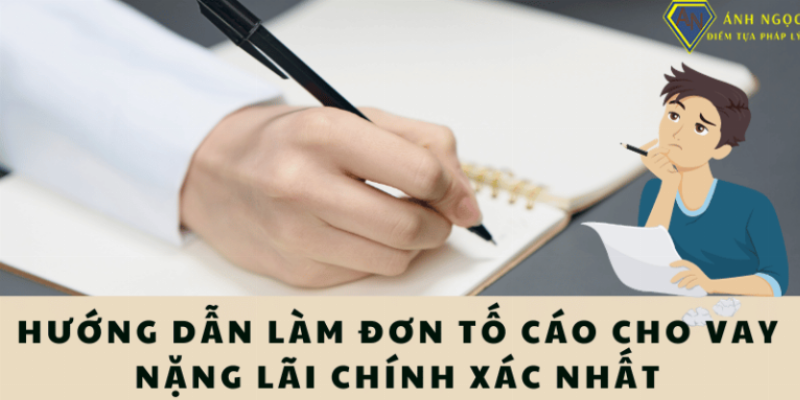 Tố cáo cho vay nặng lãi