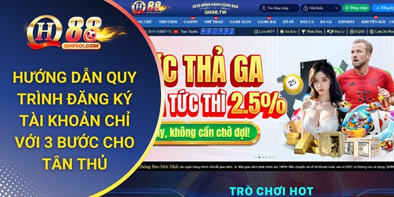 Cách đăng ký QH88 trong một nốt nhạc